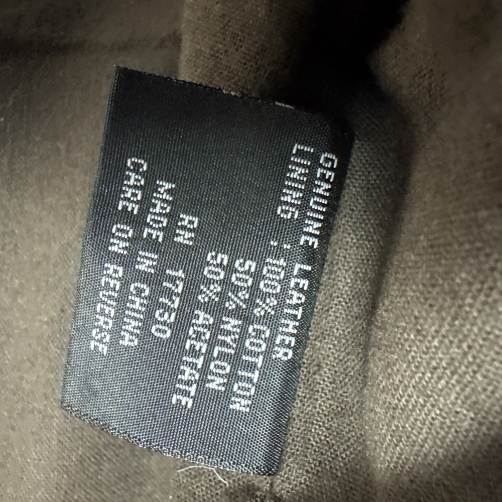VTG Field Gear Leather Bomber Jacket‎ Heavy Men's Sz M/L Tall Full Zip Buttons - Picture 12 of 14